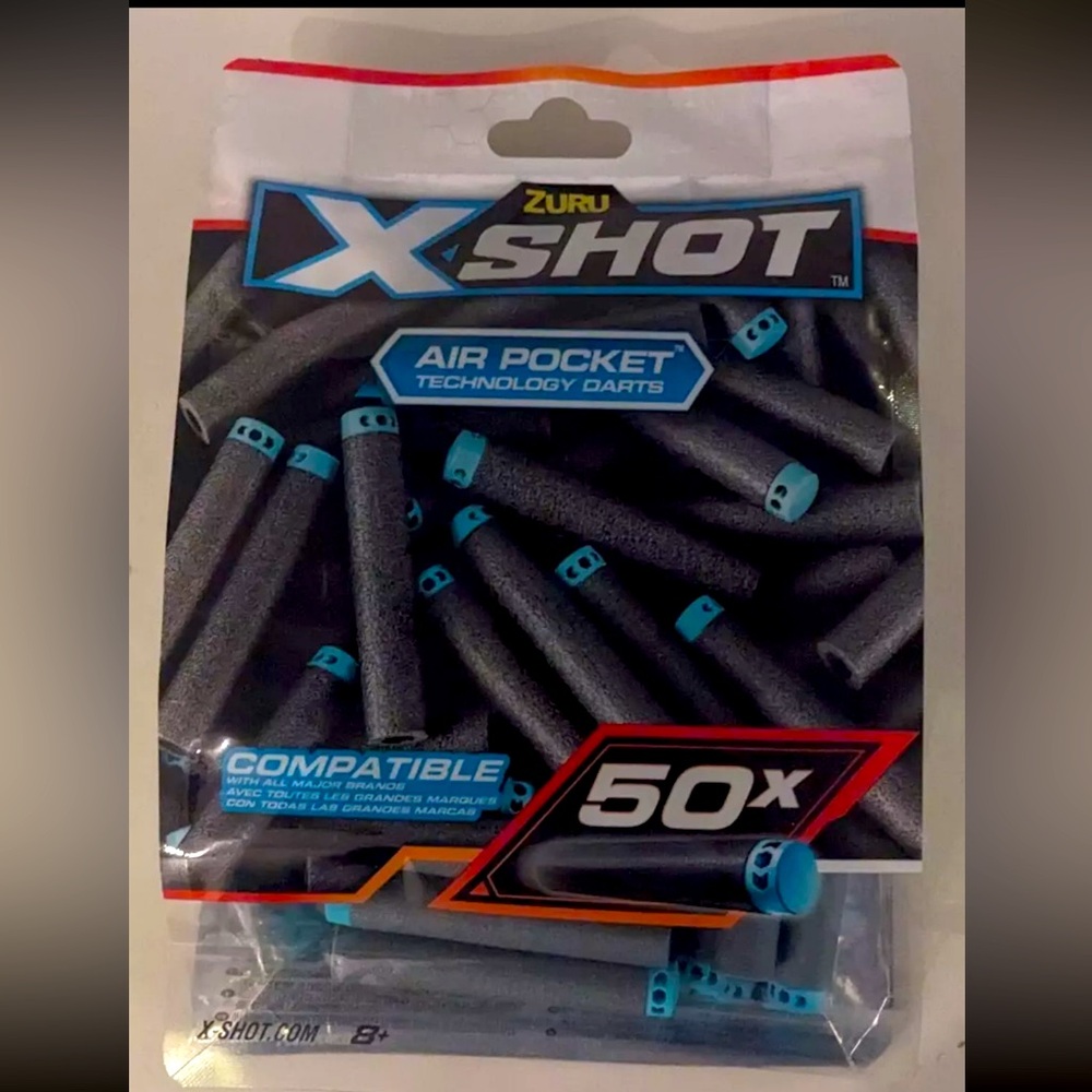 Zuru X-Shot 50 Pack Air Pocket Darts Brand New Sealed Pack Compatible With Nerf